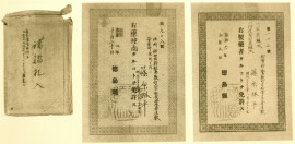 徳島県から発行された免許証